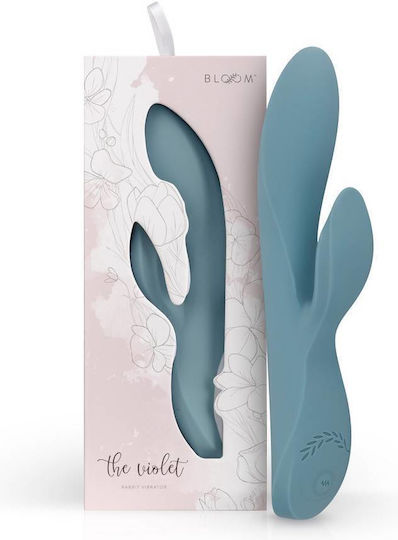 BMS Factory Bloom The Violet Mini Δονητής Rabbit 21cm Aqua