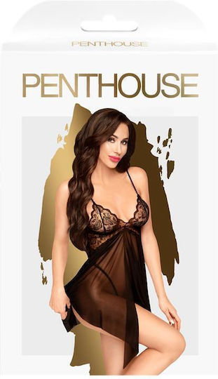 Penthouse Sweet Beast Babydoll Black
