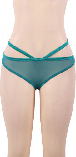 CyprusLoveShop Sensual Babydoll With Thong Set Sexy Babydoll Green