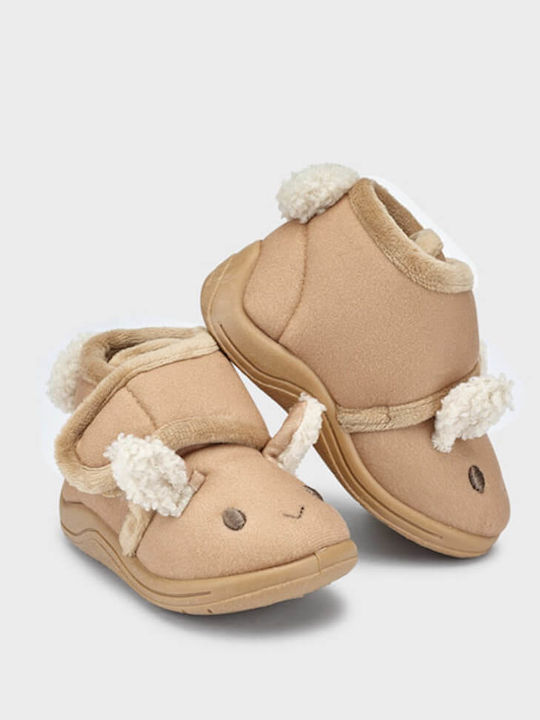 Kids Slippers Boots Tabac Brown