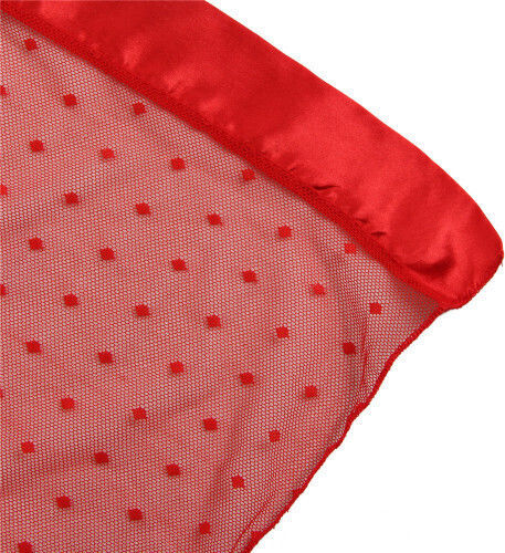 CyprusLoveShop Sexy Σετ με Ρόμπα Mesh Kimono With String Light Red