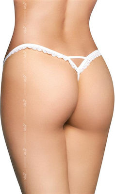 Softline 2500 Frauen Sexy Zeichenfolge offenem Schritt G-String White 559125002