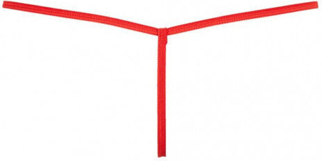 Mandy Mystery Lace String with Chain Γυναικείο Sexy String Αυτοκινήτου Red