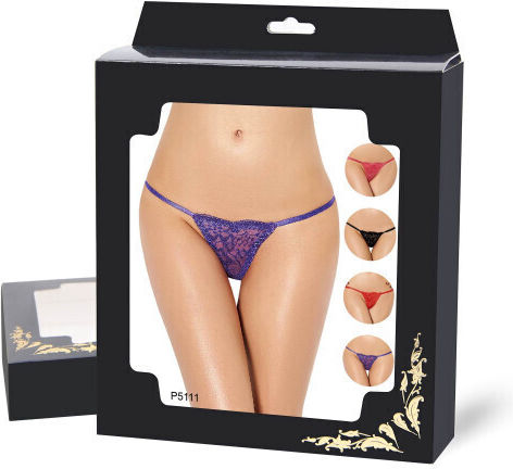 CyprusLoveShop Frauen Sexy Zeichenfolge Winziger Spitzenstring Lila