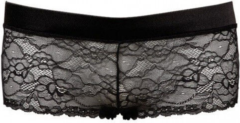 Cottelli Collection Lace Shorts Женски Секси Боксерски Black