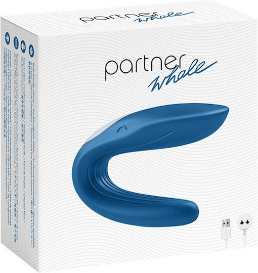 Satisfyer Double Whale Δονητής για Ζευγάρια Μπλε