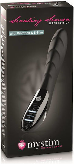 Mystim Sizzling Simon E-Stim Δονητής G-Spot 27cm Black Edition