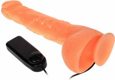 Baile Dildo with Remote Control Realistic Vibrator with Remote Control 25cm BW-008041Z Flesh