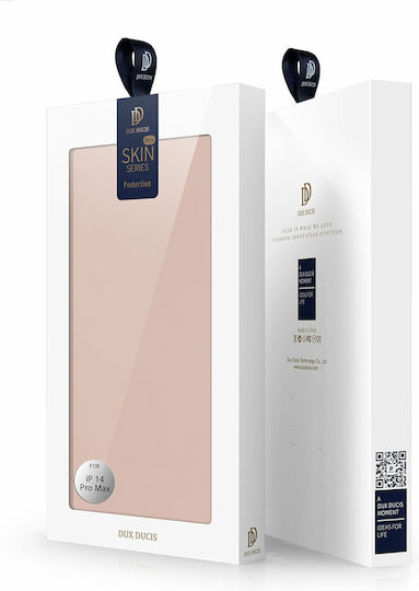 Dux Ducis Skin Pro Buchen Sie Synthetisches Leder Rosa (iPhone 14 Pro Max)
