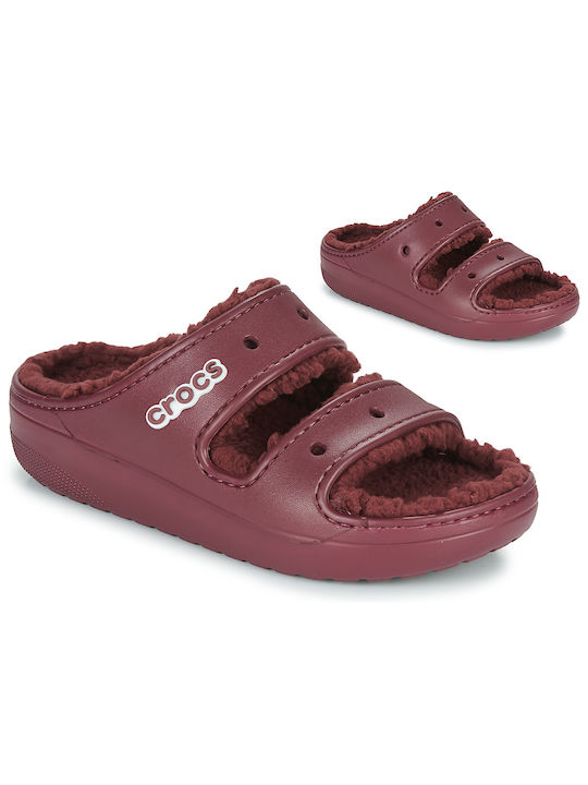Women's Slipper In Burgundy Colour