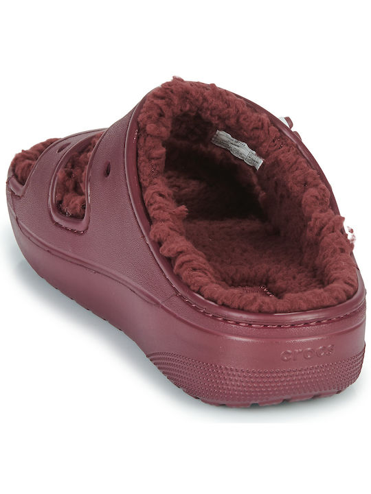 Women's Slipper In Burgundy Colour