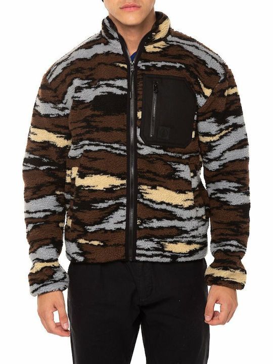 Muzzer Fuzzar Ανδρική Ζακέτα Fleece Καφέ