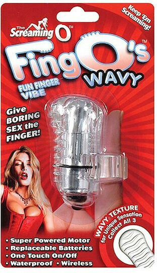 Screaming O The Fingo's - Each - Wavy Vibrator Degetul 6.5cm Clar