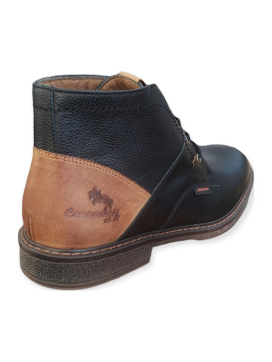 Leather Black Men's Boots