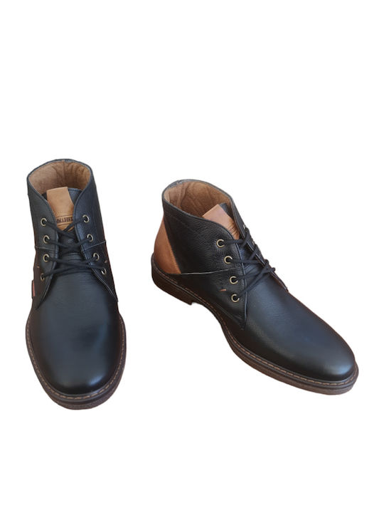 Leather Black Men's Boots