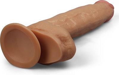 Lovetoy Legendary King Sized Ρεαλιστικό Dildo με Όρχεις και Βεντούζα Flesh 27.94cm