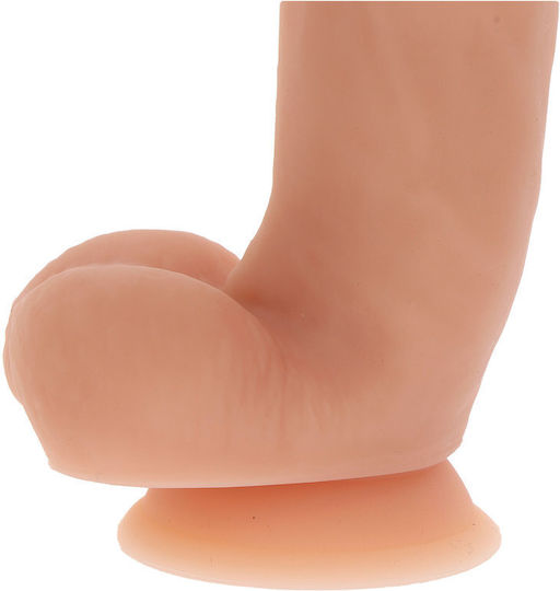 ToyJoy Get Real Dildo With Balls & Suction Cup Ρεαλιστικό Dildo με Όρχεις και Βεντούζα Natural 18cm