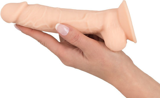 SilexD Dual Density Model 1 Ρεαλιστικό Dildo με Όρχεις και Βεντούζα Flesh 18cm
