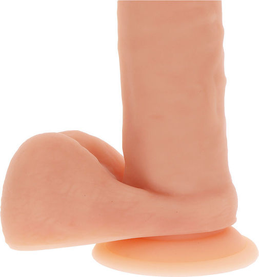 ToyJoy Get Real Dildo With Balls Realistic Silicone Dildo with Scrotum & Suction Cup Natural 20cm