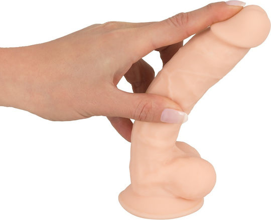 SilexD Dual Density Model 1 Ρεαλιστικό Dildo με Όρχεις και Βεντούζα Flesh 18cm