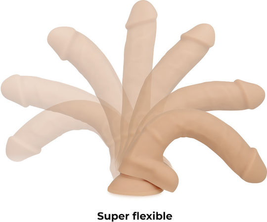 Cock Miller Ρεαλιστικό Dildo με Όρχεις και Βεντούζα Flesh 24cm