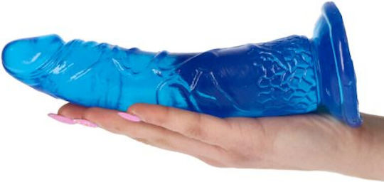 Toyz4lovers Real Rapture Earth Flavour Realistic Dildo Реалистично дилдо Със смукателна чашка Синьо 18см