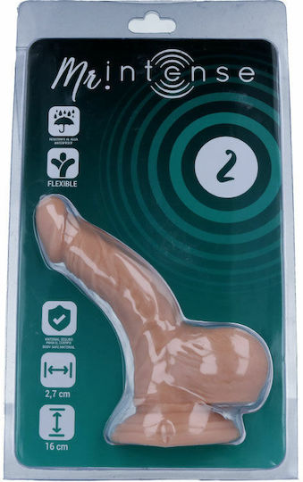 Intense Mr Intense Realistic Cock 2 Ρεαλιστικό Dildo με Όρχεις και Βεντούζα Flesh 16cm