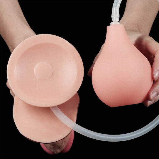 Lovetoy Squirt Extreme Realistic Dildo with Scrotum Suction Cup and Ejaculating Flesh 25cm