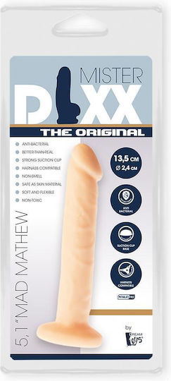 Dream Toys Mr Dixx Mad Mathew Glass Dildo With Suction Cup Flesh 13cm