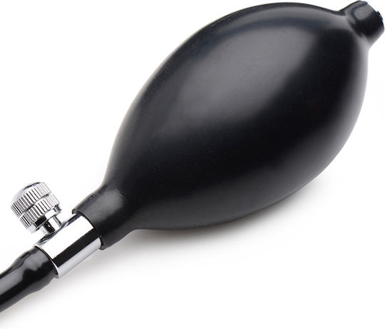 XR Master Series Dick-Spand Inflatable Dildo Реалистично дилдо Inflatable Черно 19.5см