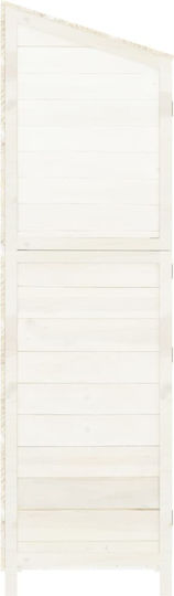 Wooden Garden Shed White L1.02xW0.52xH1.745m
