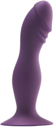 Dream Toys Flirts Pleasure Dildo Glass Dildo With Suction Cup Purple 37cm
