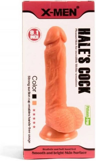 Chisa Novelties X-Men Hale's Cock Ρεαλιστικό Dildo με Όρχεις και Βεντούζα Flesh 23cm
