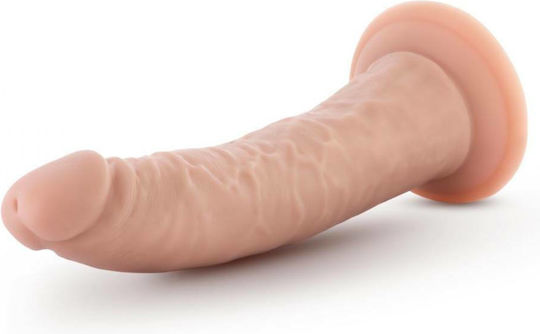 Dr. Skin Glass Dildo With Suction Cup Vanilla 19cm