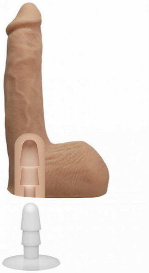 Doc Johnson Signature Cocks Seth Gamble with Removable Vac-U-Lock Ρεαλιστικό Dildo με Όρχεις και Βεντούζα Flesh 20cm