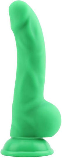 Chisa Novelties Carl.L Ρεαλιστικό Dildo με Όρχεις και Βεντούζα Green 32.6cm