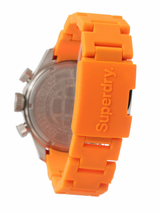 Superdry Uhr Batterie mit Kautschukarmband Superdry Uhr Batterie mit Kautschukarmband