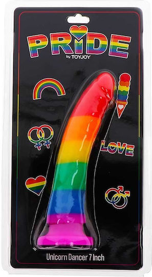 ToyJoy Pride Unicorn Dancer Ρεαλιστικό Dildo με Βεντούζα 17.5cm