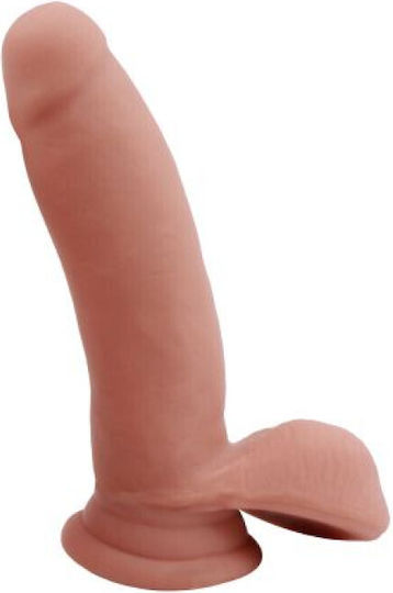 Chisa Novelties Sex Lure Dildo Ρεαλιστικό Dildo με Όρχεις και Βεντούζα Flesh 17.5cm