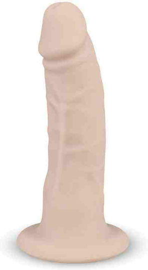 No Parts Alex Realistic Dildo Glass Dildo With Suction Cup Flesh 15cm