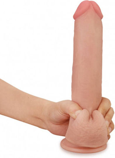 Lovetoy Skinlike Soft Ρεαλιστικό Dildo με Όρχεις και Βεντούζα Flesh 21cm