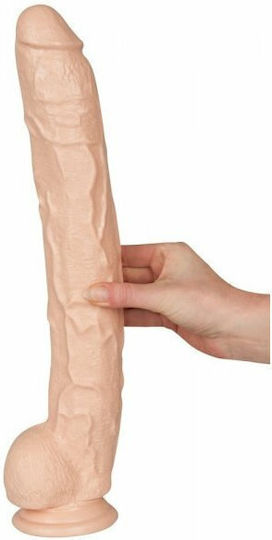 Crystal Jellies Dick Rambone Realistisches Dildo mit Hoden und Saugnapf Fleisch 38cm