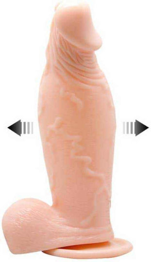 Baile Dildo with Pump Реалистично дилдо Inflatable с Топки и Вендуза Плът 19см