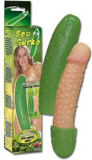 You2Toys Cucumber Реалистично дилдо със Способност за Еякулация Зелен 25см