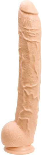 Crystal Jellies Dick Rambone Realistisches Dildo mit Hoden und Saugnapf Fleisch 38cm