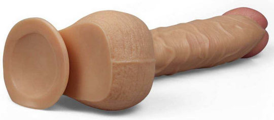 Lovetoy Realistisches Dildo mit Hoden und Saugnapf Fleisch 30.5cm