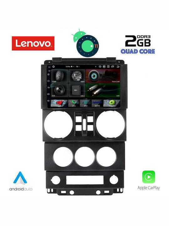 Lenovo Sistem Audio Auto pentru Audi A7 Jeep Wrangler / Renegade 2006-2011 (Bluetooth/USB/AUX/WiFi/GPS/Apple-Carplay/Partitură) cu Ecran Tactil 9"
