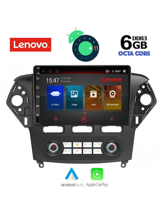 Lenovo Ηχοσύστημα Αυτοκινήτου για Ford Mondeo 2011 - 2013 με Clima (Bluetooth/USB/WiFi/GPS) με Οθόνη Αφής 10"