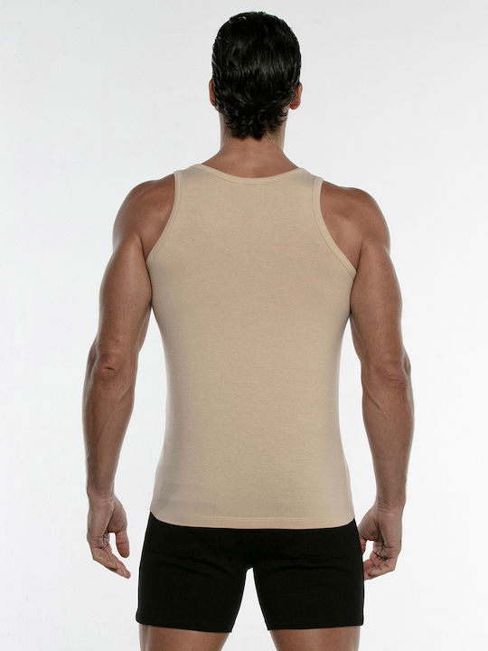 CODE 22 - Basics Tanktop - Αμάνικο Μπλουζάκι - Μπεζ