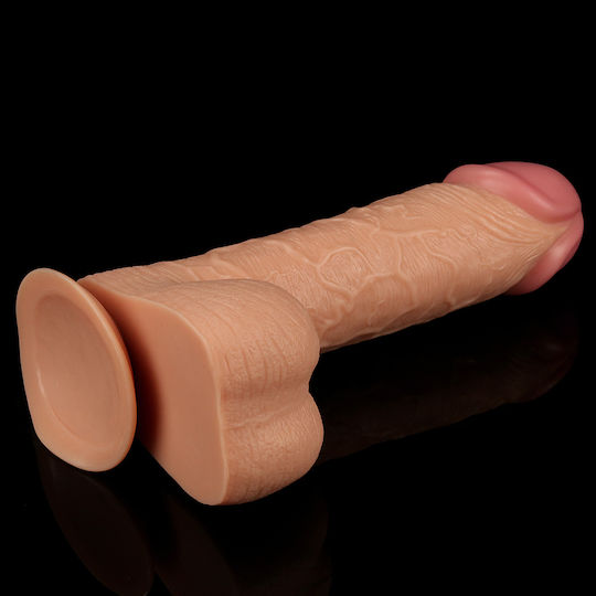 Lovetoy Реалистично дилдо с Топки и Вендуза Телесен 23см